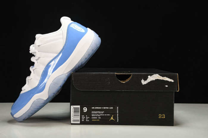 jordan 11 retro low university blue 528895-106