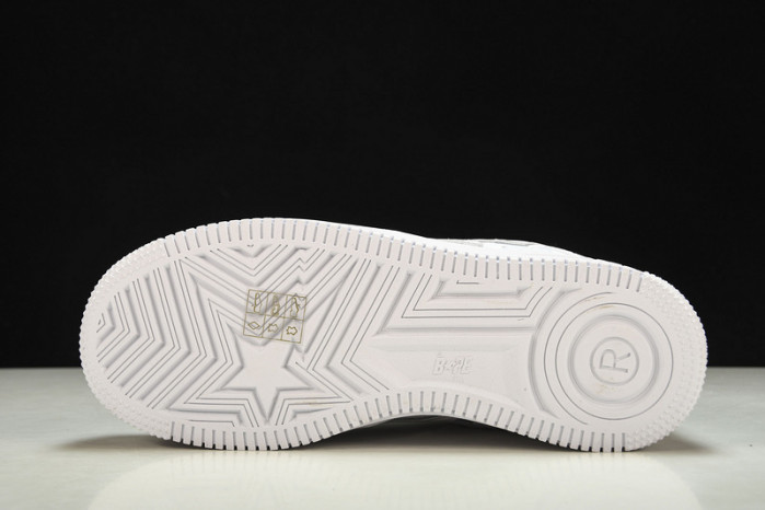 a bathing ape bape sta low with paint copshoe bp-055