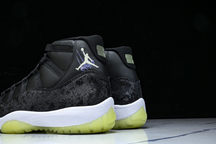 Jordan 11 Retro Black Barely Volt - IB1378-001