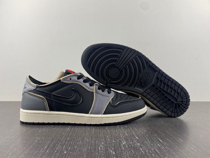 jordan 1 low og ex black smoke grey - dv0982-006