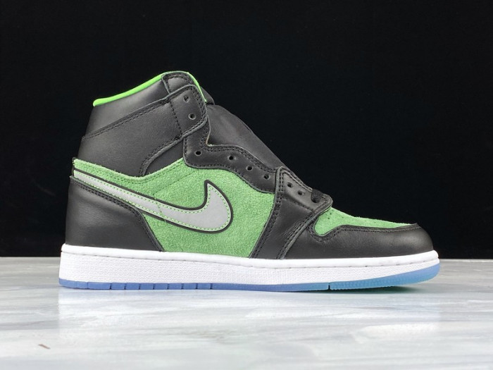 jordan 1 retro high zoom black green - ck6637-002