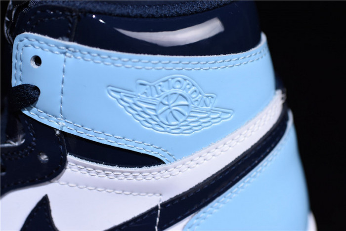 air jordan 1 unc blue chill patent leather cd0461-401