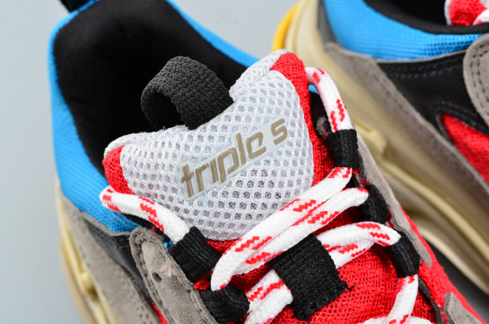 bl triple s trainer red/ blue/ yellof 490673-w06e3-4365